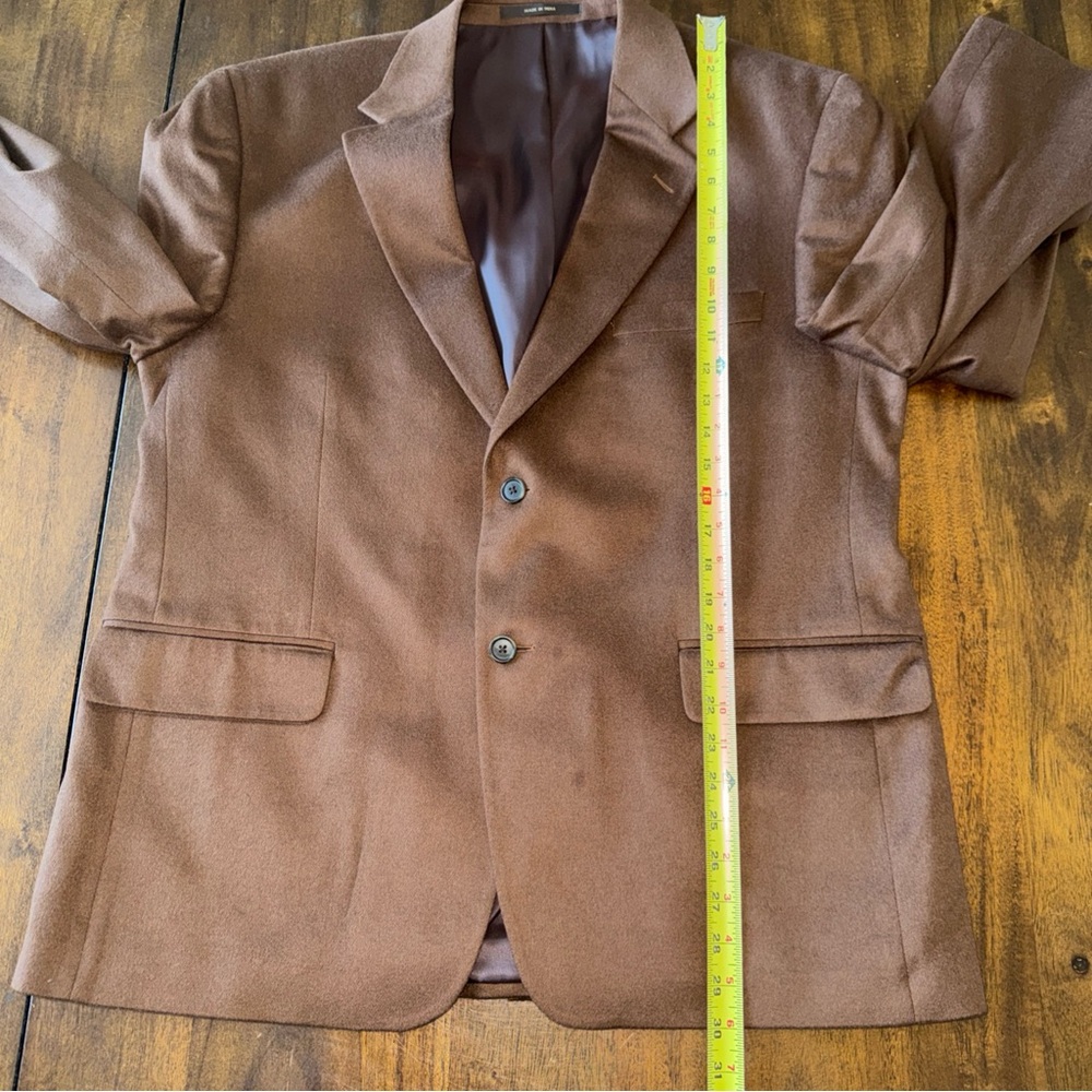Etienne Aigner Brown 100% Cashmere Jacket Blazer Sport Coat 44S Quiet Luxury - Picture 9 of 15